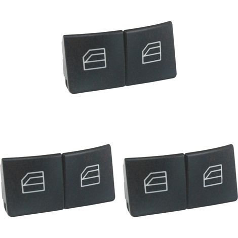 3 tapas para botones de interruptor de ventana para W204 W212 CE Clase GLK, tapas de reparación para botones de interruptor de ventana
