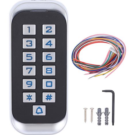 125KHz RFID contrôle d'accès clavier métal rétroéclairé Wiegand26 saisie mot de passe sécurité entrée (1/5)