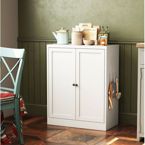 Vorratsschrank Metall mit verstellbaren Böden 88x70x35 Weiß OKMYHOME (1/5)