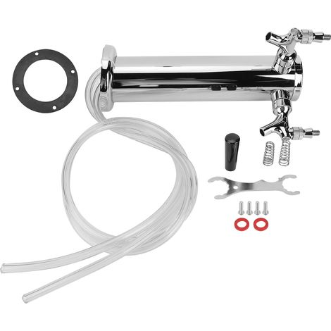 Tour de bière à pression cylindrique en acier inoxydable, avec 2 robinets, accessoire de brassage pour Bar et Restaurant (1/5)