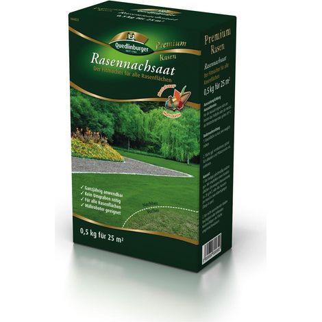 Quedlinburger Rasennachsaat Mantelsaat 0,5 kg - Rasensamen