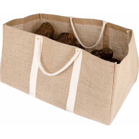 SOMAGIC - Grand sac à bûches en jute