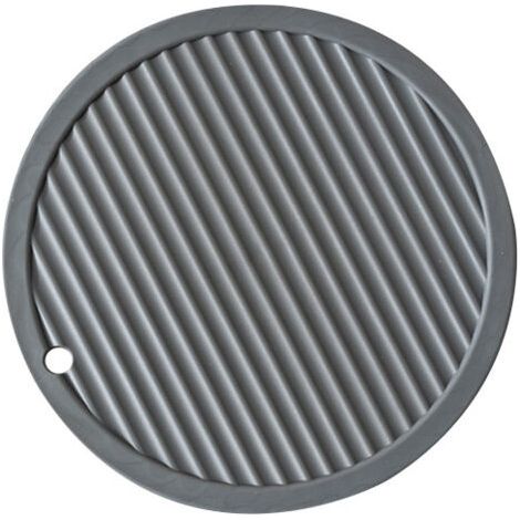 QORVA-Dessous de plat rond en silicone résistant à la chaleur - Anti-brûlure antidérapant et résistant à la chaleur - Protection de table pour casseroles et poêles (1/3)