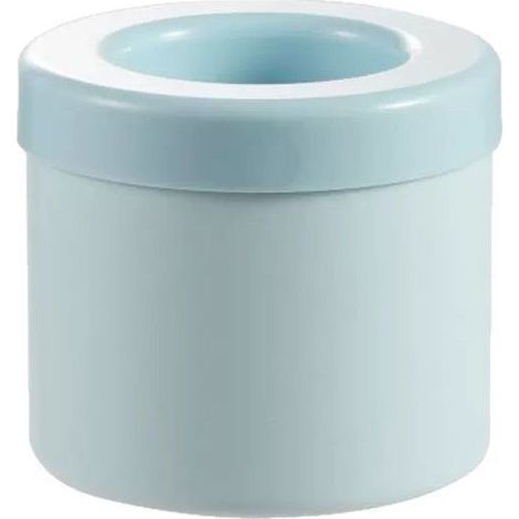 Cylindre Ice treillis silicone pétrissage ice maker Cup accueil avec couvercle réutilisable seau à glace cylindre (2 pièces,bleu) (1/5)