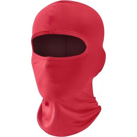 Casques de moto automne-hiver, adaptés aux hommes et aux femmes, avec lunettes de ski respirantes rouges. (1/5)