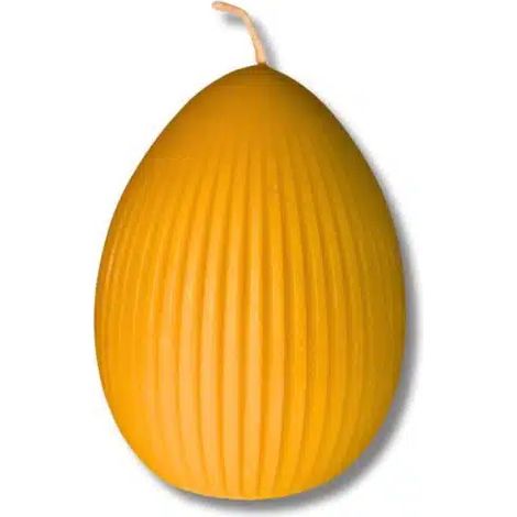 Candela a forma di uovo di Pasqua, 100% cera d'api