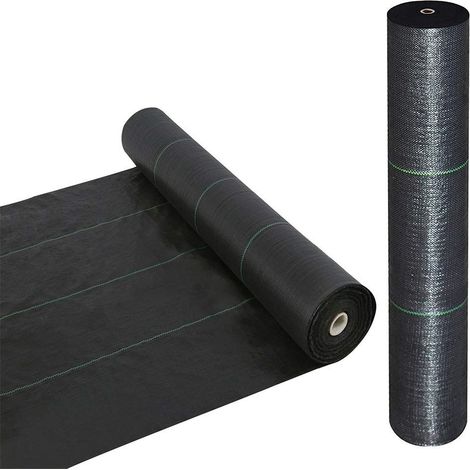 x m de couverture sol jardin barrière contre les mauvaises herbes,adapté à l'aménagement paysager du gravier 1 10 d'allée,70 g/m² tissu (1/5)