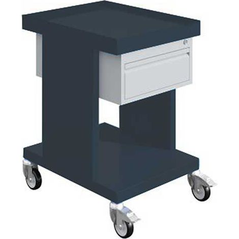 Werkstattwagen anthrazitgrau - 1 Schublade - Tragfähigkeit 150 kg - W020070022-GA