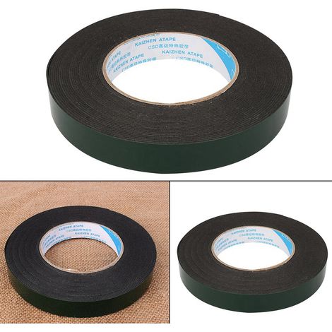 10 m schwarzes doppelseitiges Schaumstoffklebeband – extrem stark und wasserdicht (1/5)
