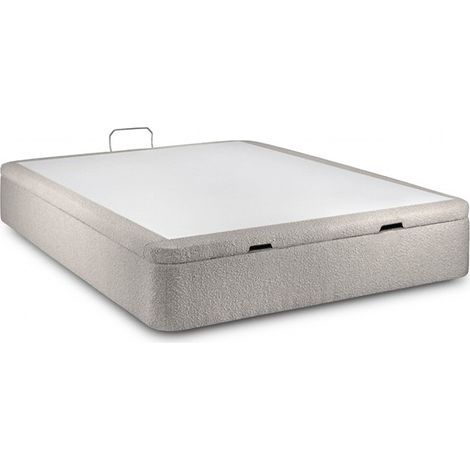 Sommier avec rangement pliable Ascot Taupe 140x190