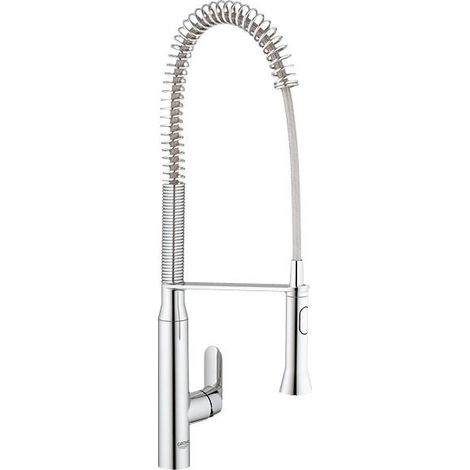 Mezclador monomando de fregadero Grohe K7, proyección 234mm, (1/2)