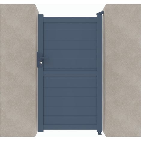 Portillon aluminium 1800mm – Largeur 1048mm – Aluminium anti-corrosion – Ouverture manuelle avec poignée et serrure (1/2)