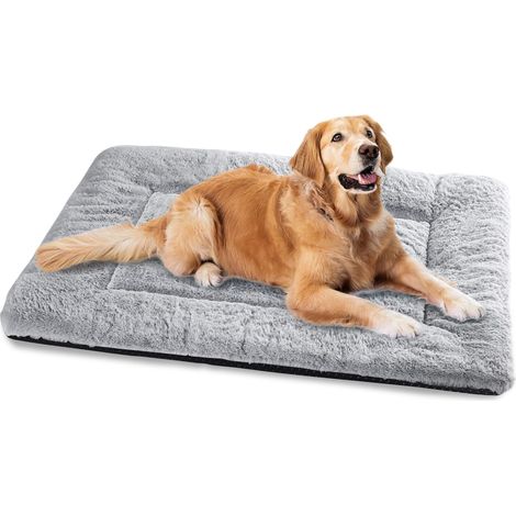 Panier Chien, Tapis Chien Grande Taille, Lavable, 122x75 cm Gris (1/5)