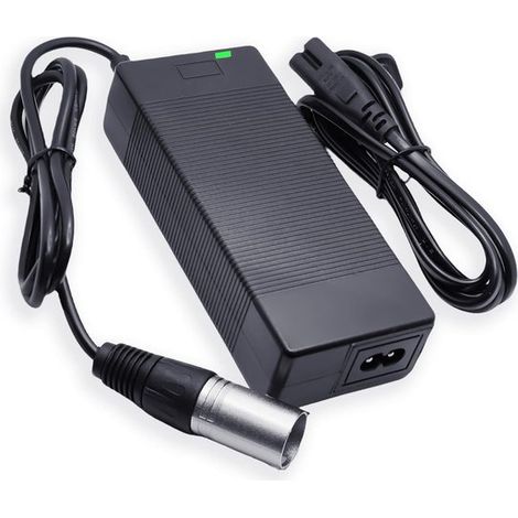Cargador XLR de 3 pines y 36 V para bicicleta eléctrica (1/4)