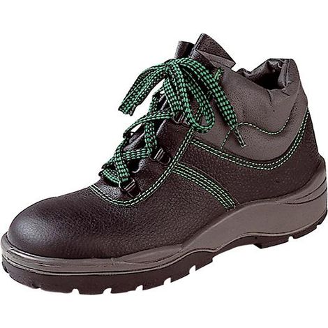 Bau-Schnürstiefel 39000, Gr. 43, schwarz/grau, Leder, S3, SRA, EN20345 (1/4)