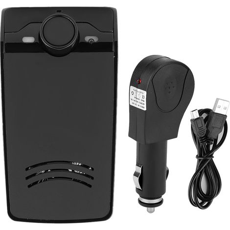Kit Bluetooth voiture mains-libres haut-parleur visière solaire clip intégré autoradio musique (1/5)