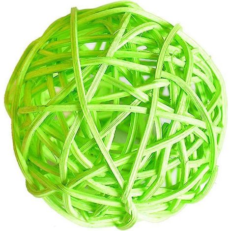Lot de 10 boules décoratives en rotin tressé de 5 cm de diamètre. Idéales pour décoration de table, mariage, fêtes, Noël, compositions florales et projets créatifs ou DIY. (1/5)