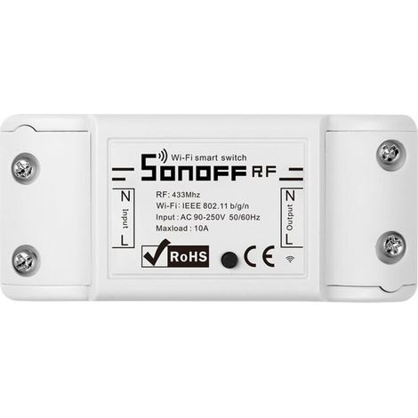 Module ON/OFF pilotable en Wifi et RF 433 version R2 - Sonoff - Module ON/OFF pilotable en Wifi et RF 433 version R2 - Sonoff (1/5)