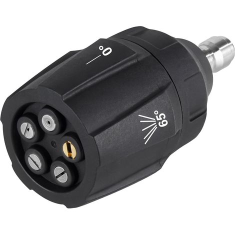 Pressure Washer Spray Nozzle, Adjustable 5-in-1 Quick Changeover Power Washer Nozzle for High Pressure Washer, 1/4in Plug Connect Tips,(3000PSI) (1/5)