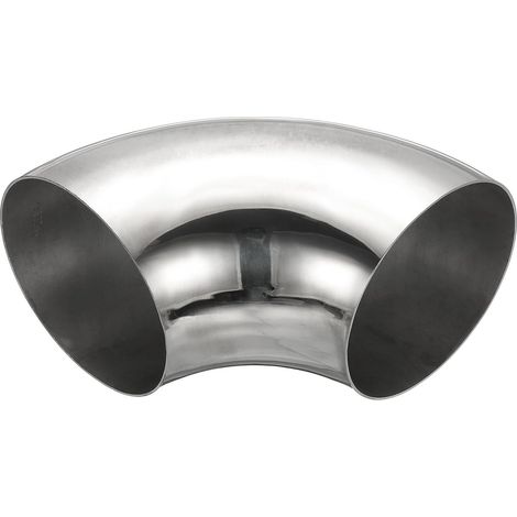 Coude À 90 Degrés Mandriné, 70mm OD D'Échappement En Acier Raccord De Tuyauterie Inoxydable 304 pour Tuyau Main Courante D'Escalier HVAC - 108mm (1/5)
