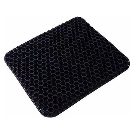 Coussin Nids d'Abeilles - 42 x 36 cm - noir - Structure Respirante - Assise Confortable (1/5)