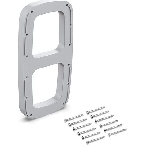 Suppléments latéraux pour montage de penderie rabattable, Accessoire latéral, Plastique gris métallisé, 2 un (1/5)