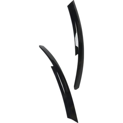 Applicable à la Holden Commodore HSV, une paire de baguettes décoratives en forme de sourcil pour les phares gauche et droit, noir brillant, protections pour les paupières de phares. (1/5)
