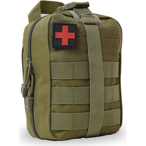Pochette de premiers secours tactique, sac médical de survie d'urgence pour secouristes, sac de transport de premiers secours adapté (1/5)