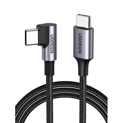 Câble USB C 60W Coudé 90 Degrés PD3.0 Charge Rapide Type C, Compatible avec 17 Pro Max Air 16 Galaxy S26 S25 Plus Ultra S24 A55 A35 MacBook iPad Manette (3M) (1/5)