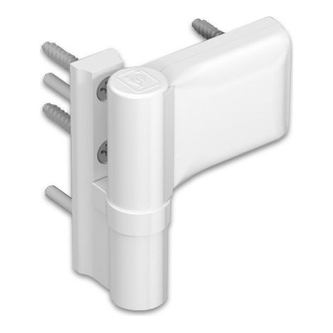 Paumelle pour porte PVC. type KT-SV Dormant largeur 20 mm recouvrement 18-23 blanc 9016 - DR. HAHN