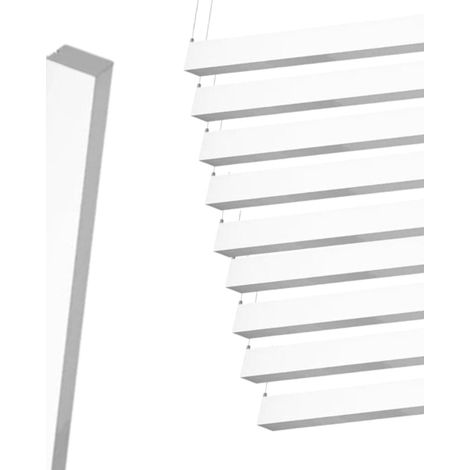 Pack de 10 - Réglette Suspendue LED Large 120cm 35W Blanc - Bla (1/5)