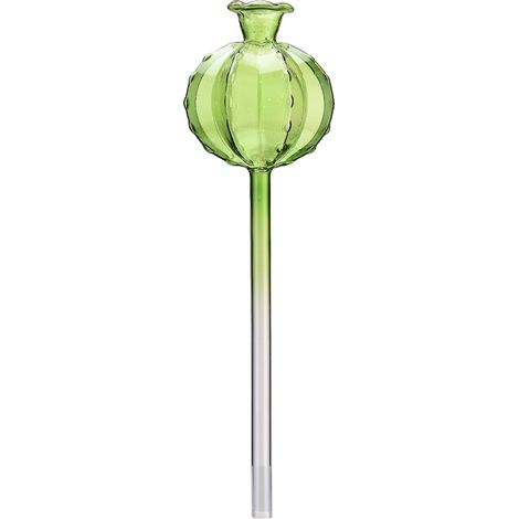 Arroseur automatique en verre forme cactus vert 250ml système d'irrigation goutte à goutte pour plantes d'intérieur et extérieur (1/5)
