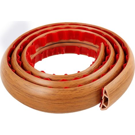 Passe Cable Sol Auto-adhésif 1m, Goulotte De Câble Flexible en PVC Semi-Circulaire, Cache Fil Électrique pour Protection des Câbles, pour Le Bureau, La Maison, Les Concerts (1/5)