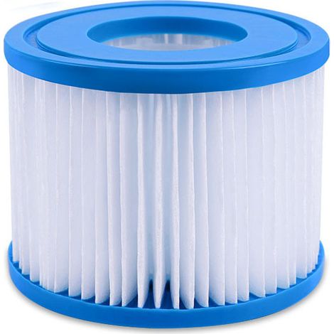 1 x Filtre de piscine, Cartouche de filtre Bestway VI pour Lay-Z-Spa Miami, Vegas, Monaco Cartouche de remplacement basée sur le modèle réel utilisé, taille du produit : 104mm52mm80mm. (1/4)