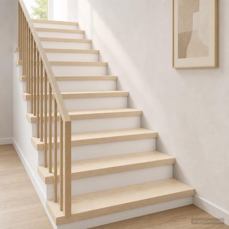 vidaXL Nez de marche 16 pièces 70 x 30 x 2 cm Blanc (1/5)