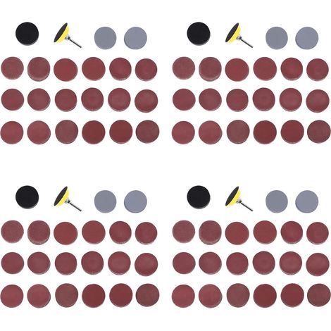 800 Pièces Séries 50mm 2 Pouces Disque de Ponçage 80-3000 Papier Abrasif Avec 1 Pouce Plaque de Tampon pour Polissage Abrasif + 1/4 Pouce Queue pour Outil Rotatif (1/5)