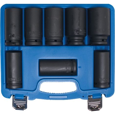 BGS Juego de vasos de impacto 8 pzs. extra profundos cuadrado interior 20 mm (3/4") - 5241