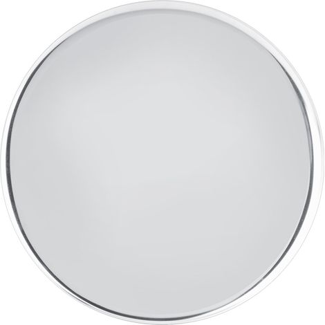 Plateau de service en acier inoxydable 28 cm, plateau rond pour fruits, snacks, thé, grand plateau argenté pour présentation et rangement. (1/5)