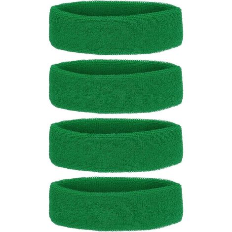 Schweißbänder für den Kopf, 4 Stück, aus Frottee – Sport-Stirnband – Fitnesszubehör (1/5)