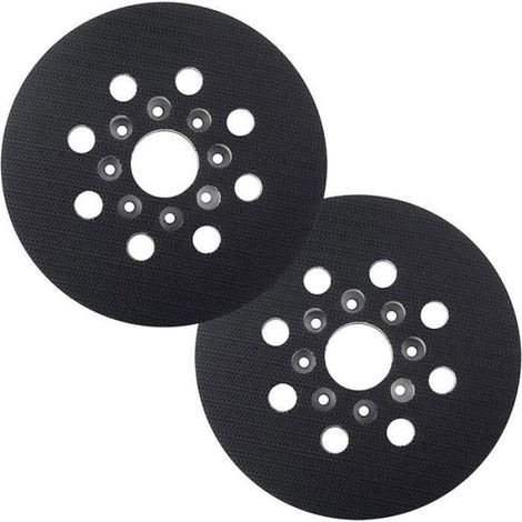 125 mm Plateau de ponçage Compatible avec Bosch PEX 220 A,GEX 125-1 AE,PEX 220 AE, Skil 7402/7490,2 pièces (1/4)