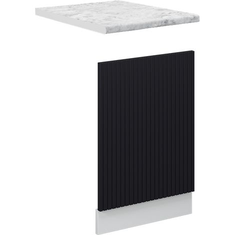 Pannello frontale Fame-Line, Nero rigato, 45 cm , PL Marmo, Vicco (1/5)
