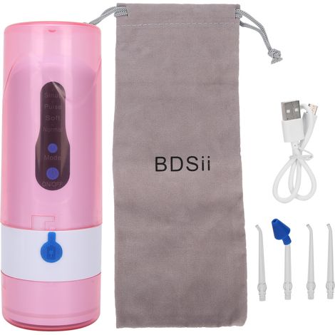 Irrigateur Dentaire Portable Sans Fil, Rechargeable USB pour Soins Bucco-Dentaires (1/5)