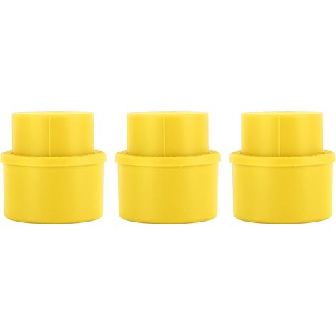 bouchons professionnels réutilisables pour bouteilles de boissons gazeuses, de type pression, jaunes. (1/5)