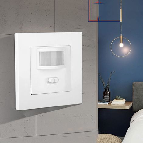 Interrupteur détecteur de mouvement infrarouge PIR intelligent type 86, 110‑240V (1/5)