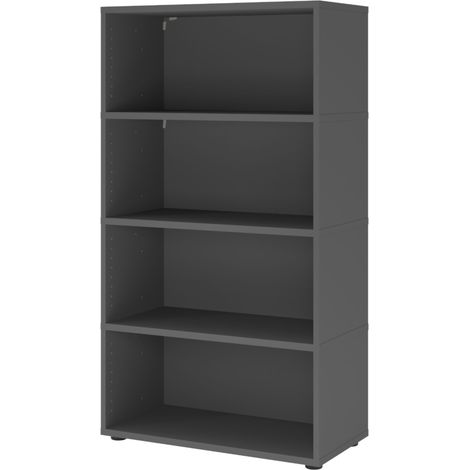bümö flexi Aktenregal - 4 Ordnerhöhen   Graphit (1/5)