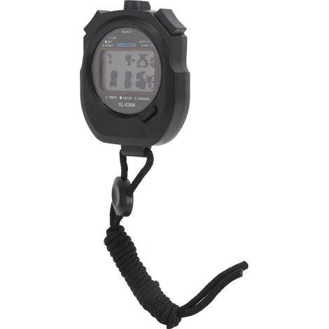Chronomètre sportif 2 lignes, affichage numérique multifonction, stopwatch électronique étanche pour compétitions et entraînement fitness (1/5)