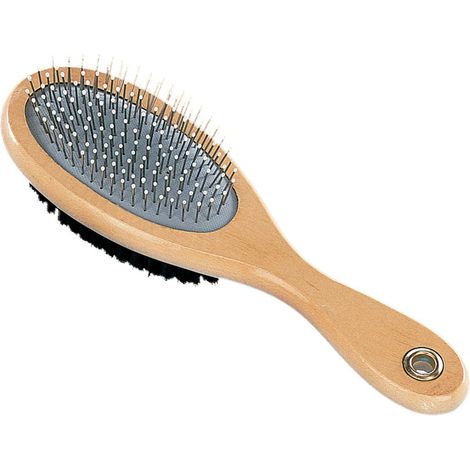 Nobby® Hunde + Katzen Nature Line Bürste M mittel doppelt