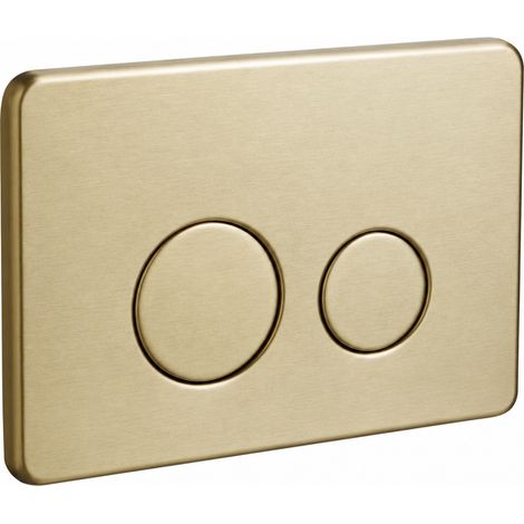Plaque de commande pour réservoir encastré WC bouton poussoir or clair acier inoxydable doré réf 9174 500 g – Livraison gratuite
