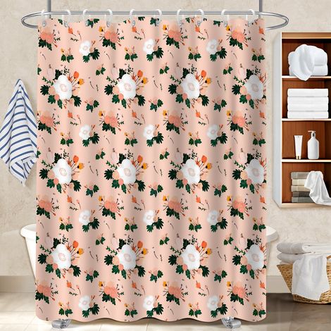 Rideau polyester pour douche 180x180 original bâche polyester douche pour une touche de gaieté et de couleur (1/5)