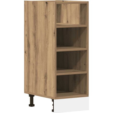 Maison Exclusive - Armadio Inferiore “Riga” Rovere Artigianale 30x44,5x81,5 cm